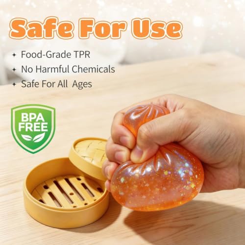 Squishy Toy 2PCS Dumplings Squeeze Balls Fidget Toys
