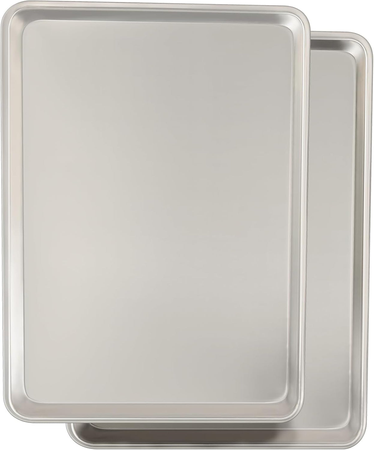Commercial Quality Baking Sheet Pan Set, Natural Aluminum Cookie Sheet, Umite