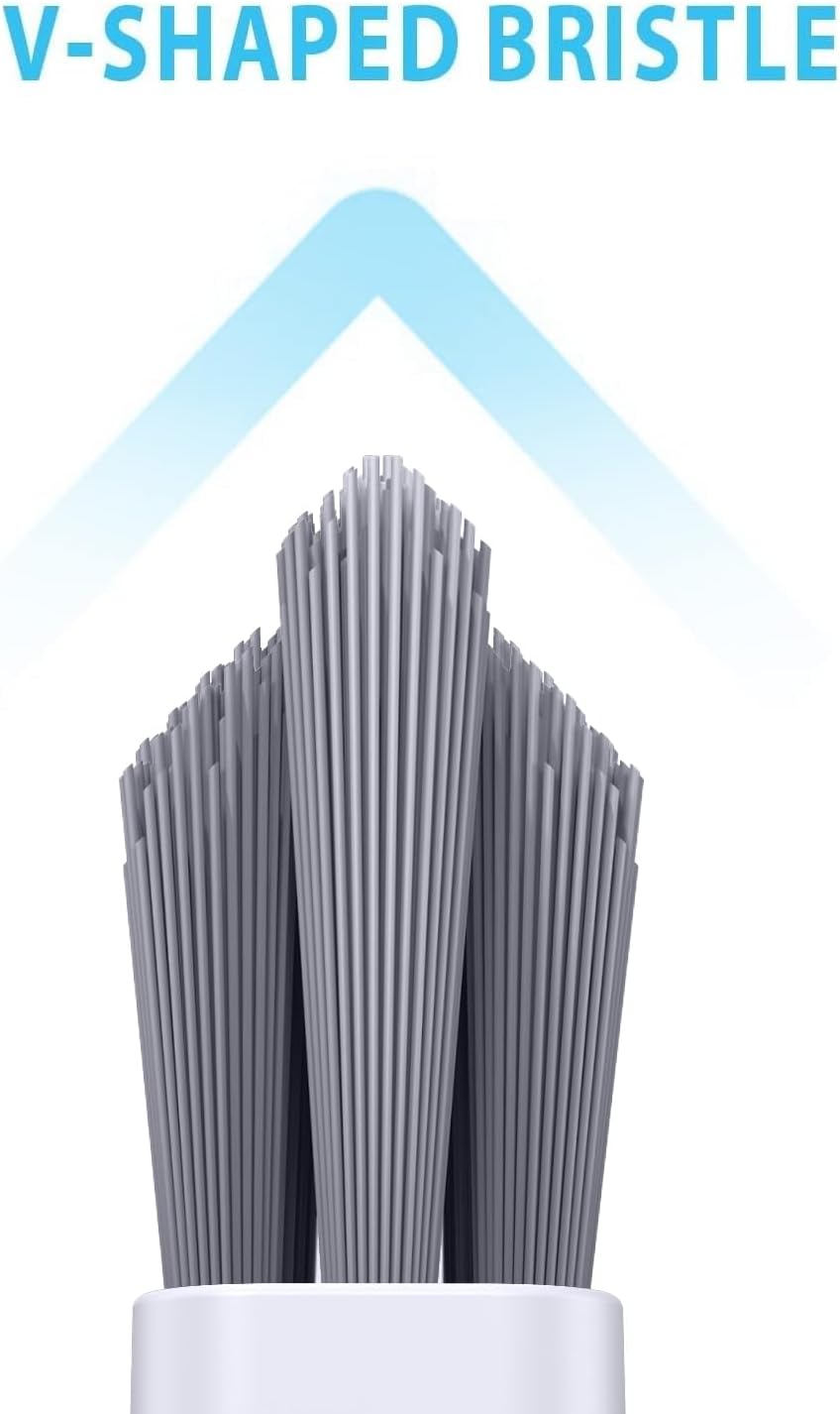 Lumkew Grout Cleaner Brush V Shape, Stiff Grout Cleaning Brushes for Tile
