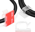 60 PCS XHF 5/8‰۝ Adhesive Cable Wire Clips Clear, Outdoor Christmas Light
