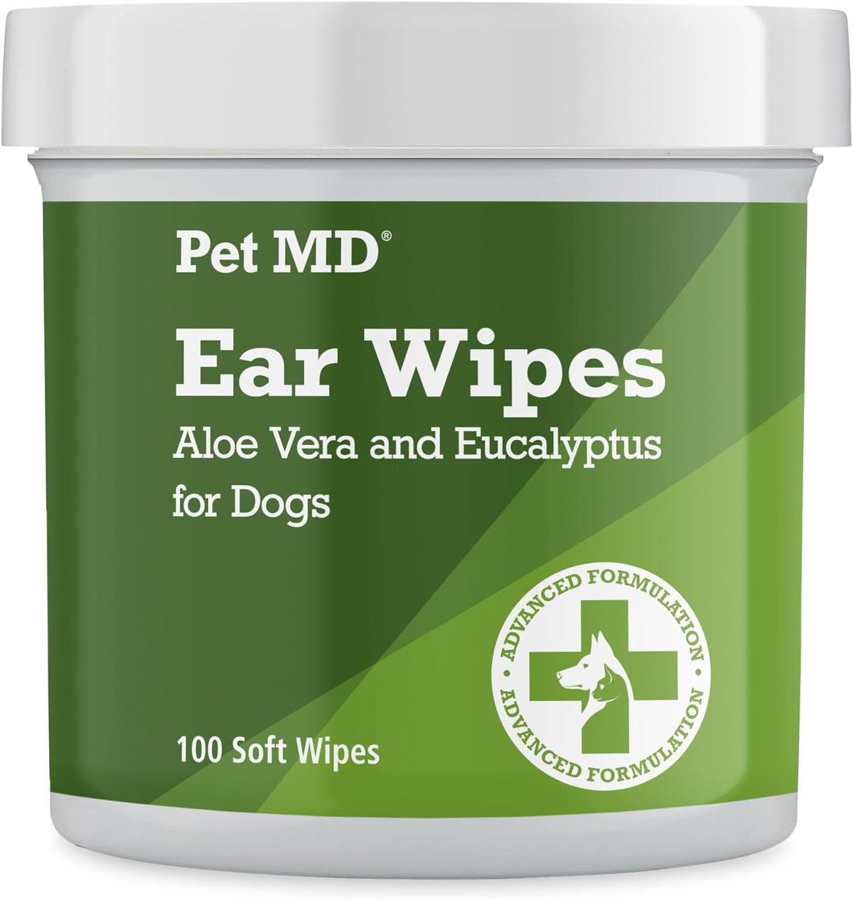 Pet MD - Dog Ear Cleaner Wipes - Otic Cleanser for Dogs to Stop Ear Itching