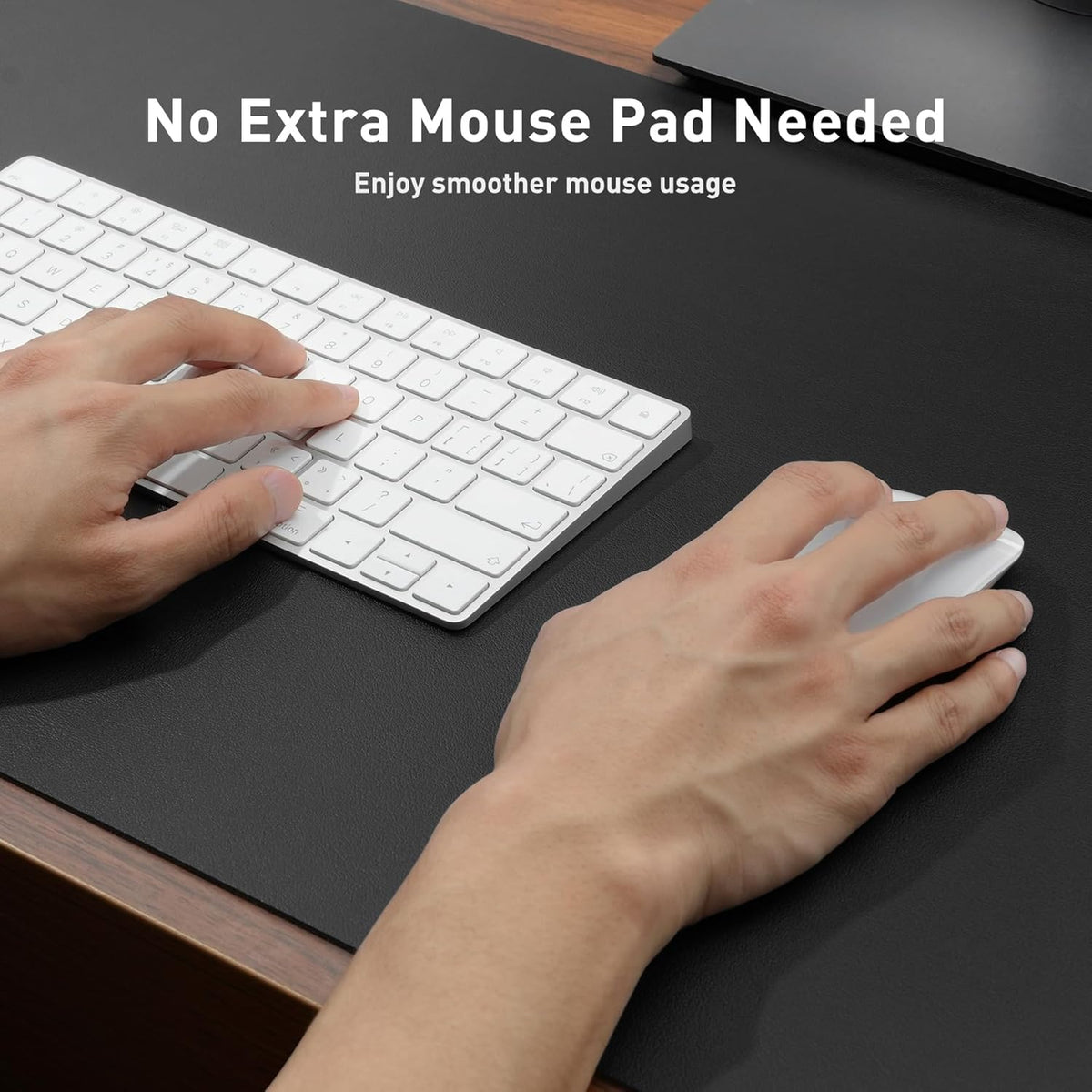 Aothia Non-Slip Waterproof PU Leather Desk Pad Protector for Mouse, Writing