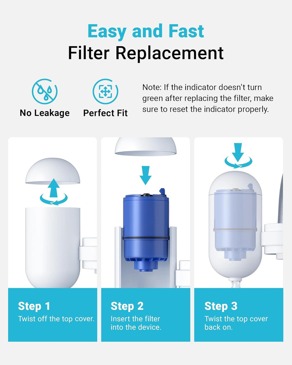 AQUA CREST CF08A Faucet Filter, Compatible with All PURå¨ Plus Water Filter