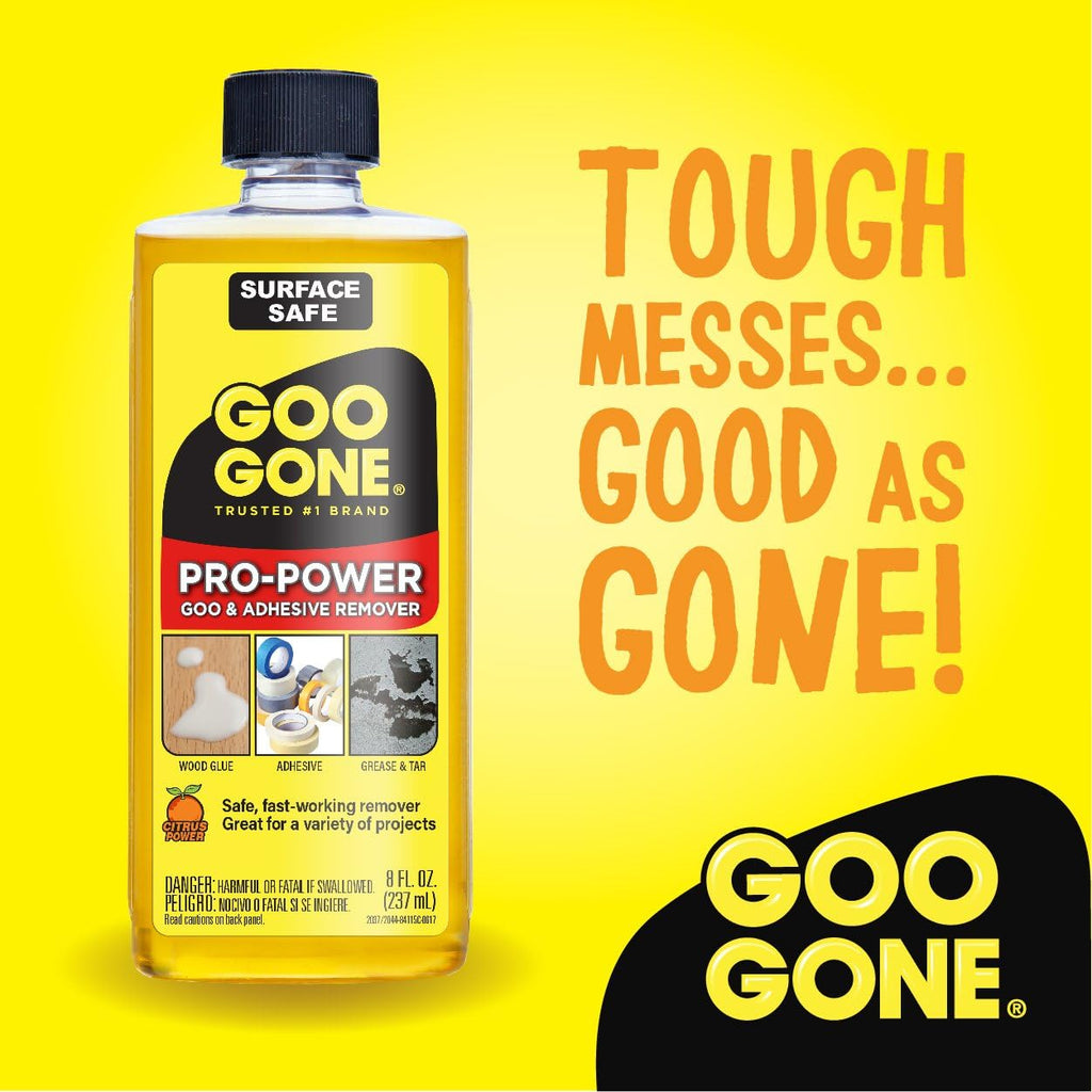 Goo Gone Pro Power Adhesive Remover - 8 Ounce - Use on Silicone, Caulk