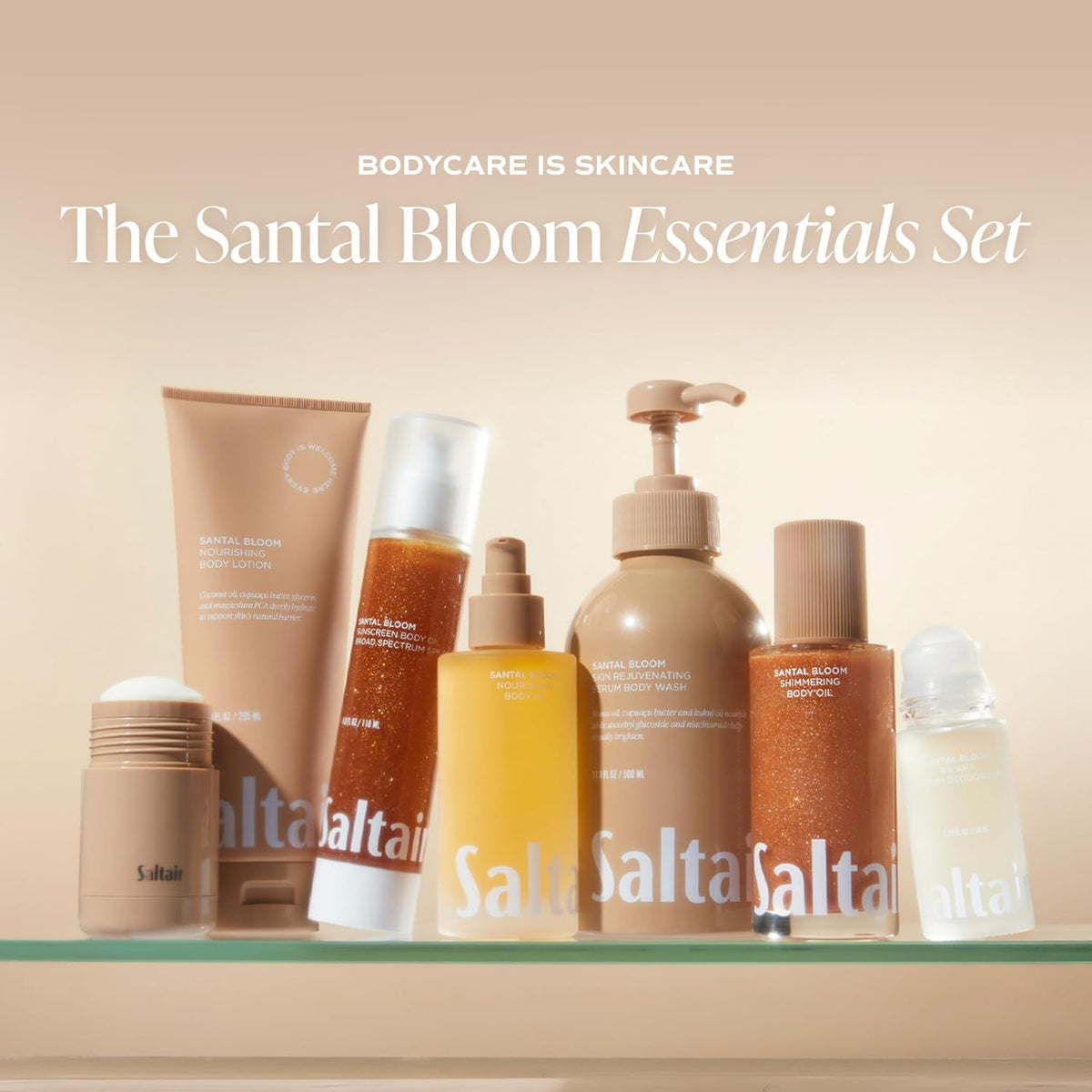 Saltair Body Oil - Luxurious Santal Bloom After Shower and Bath Oil for Women