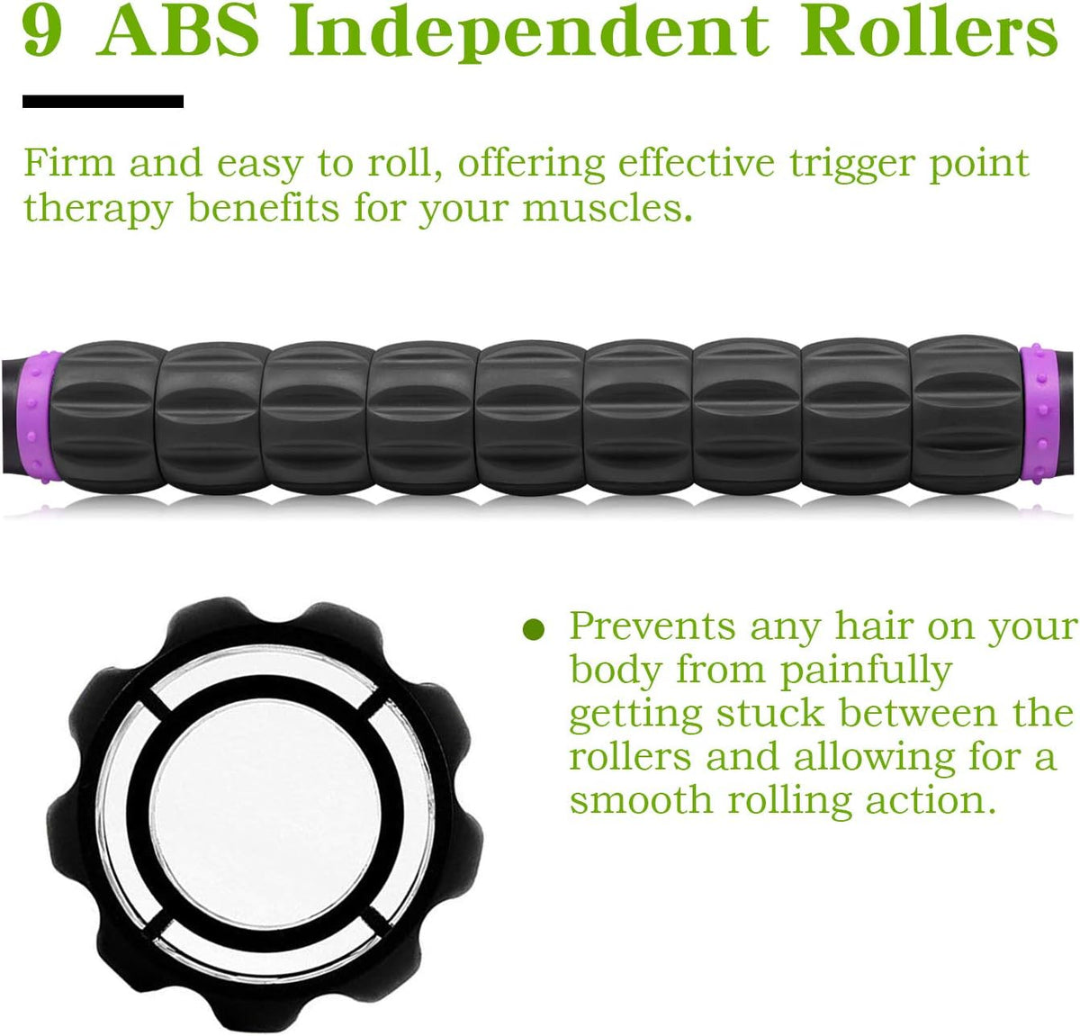 Muscle Roller Massage Roller Stick- Deep Tissue Fascia Blaster for Myofascial
