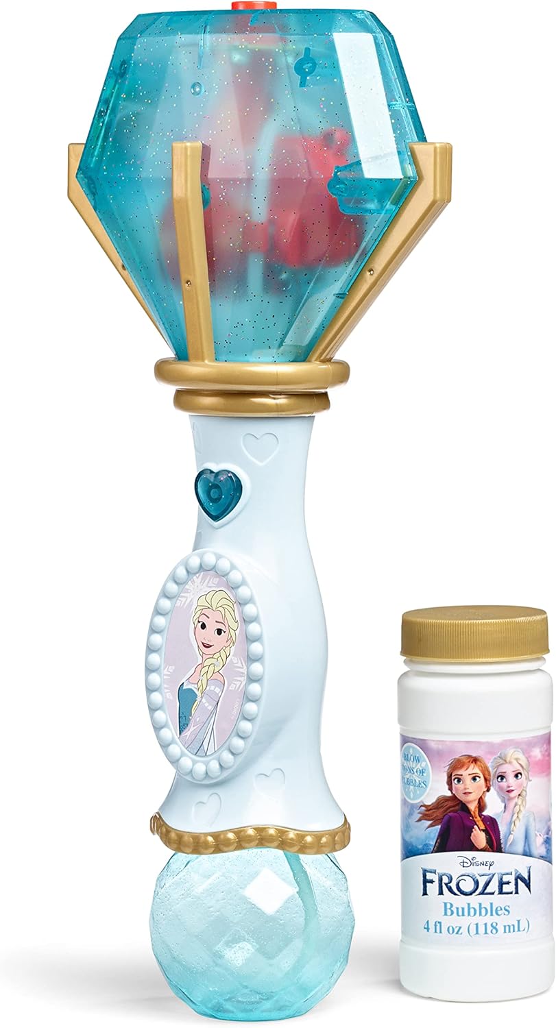 Little Kids Disney Frozen Elsa Light and Sound Musical Bubble Wand, Includes
