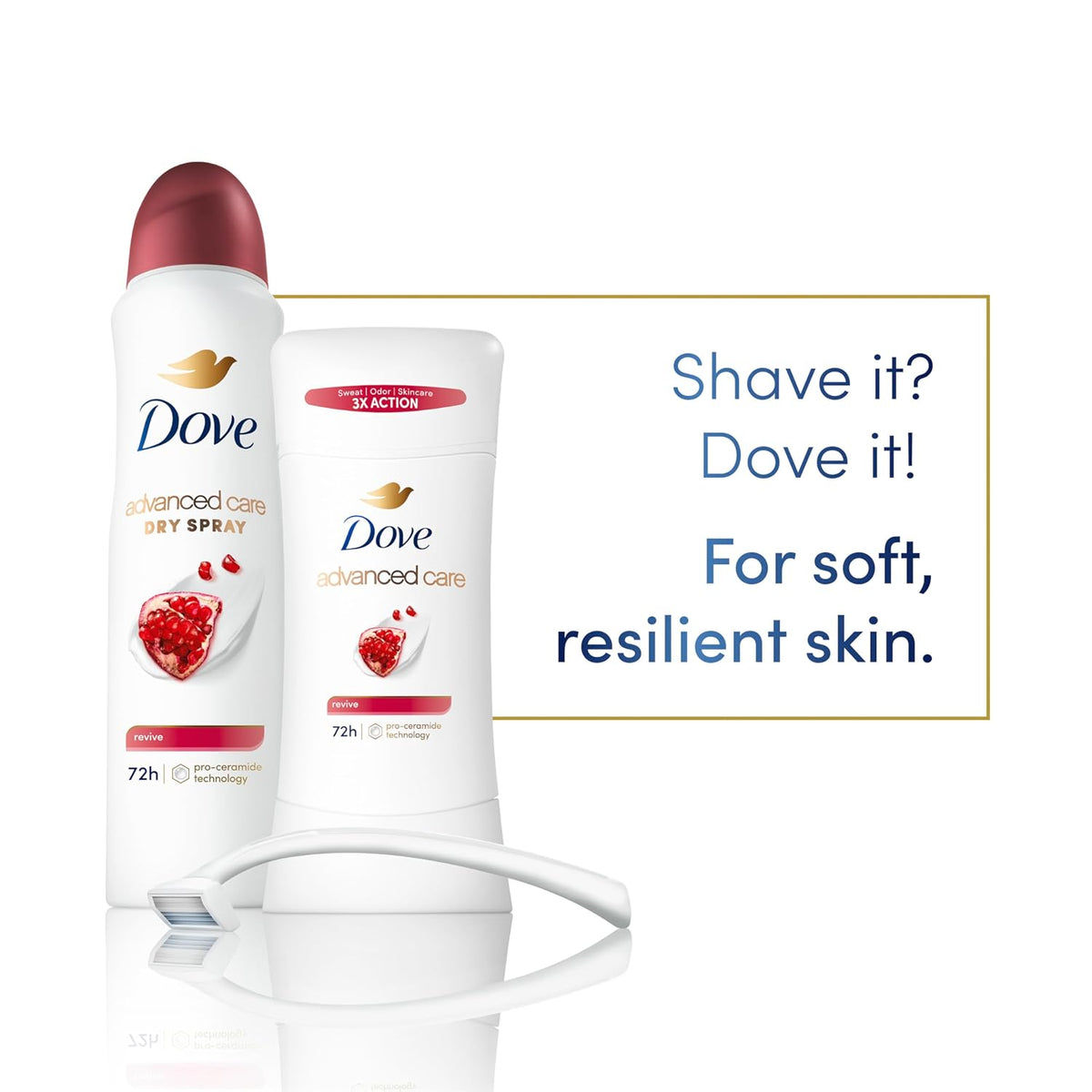 Dove Advanced Care Antiperspirant Deodorant for Women Twin Pack Revive 72