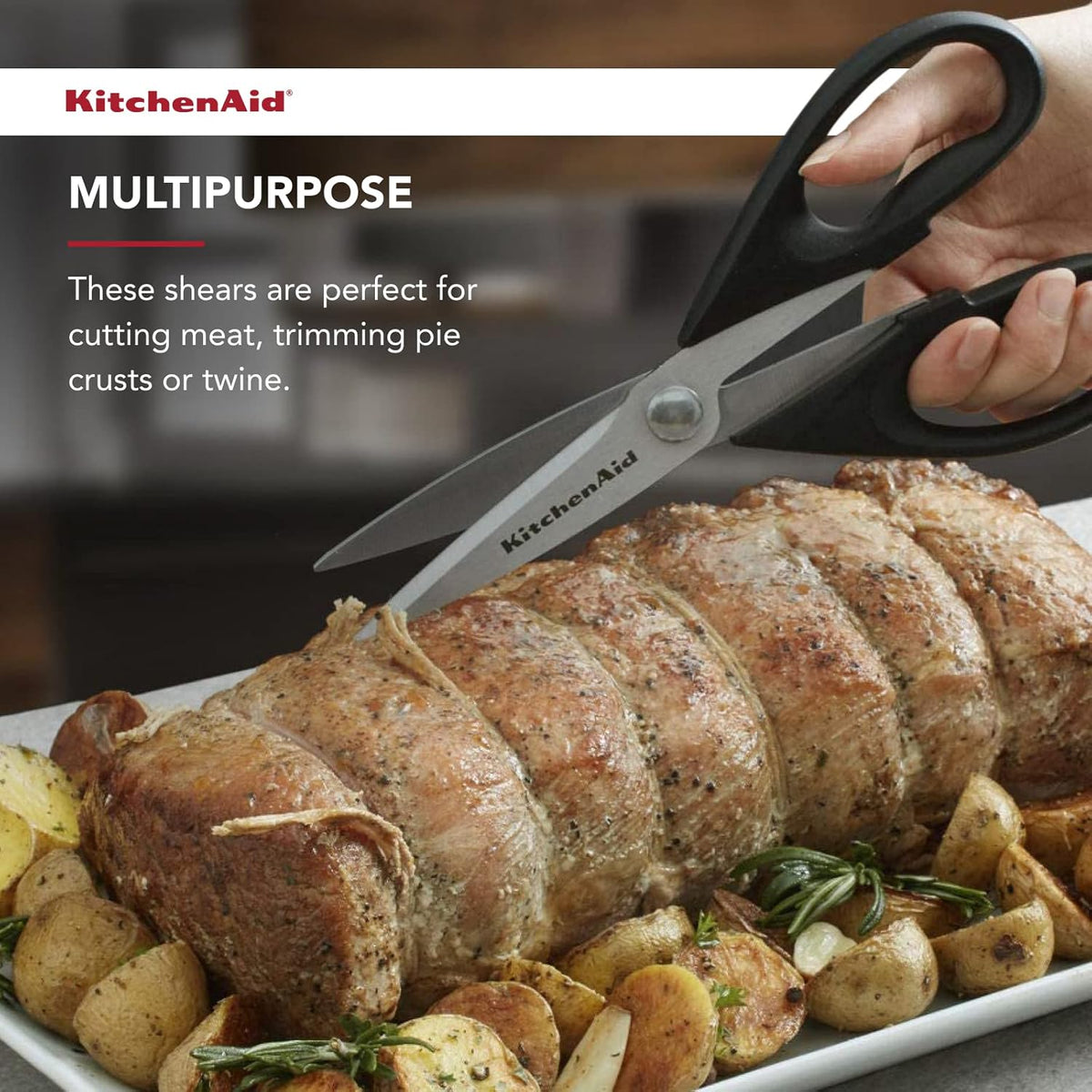 KitchenAid All Purpose Kitchen Shears with Protective Sheath Durable