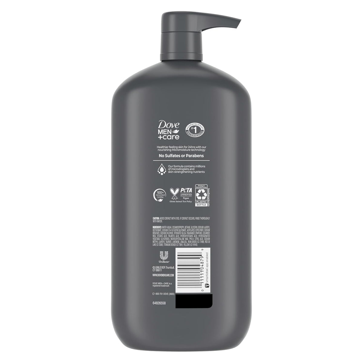 DOVE MEN + CARE Body and Face Wash Exfoliating Deep Clean for Men, with