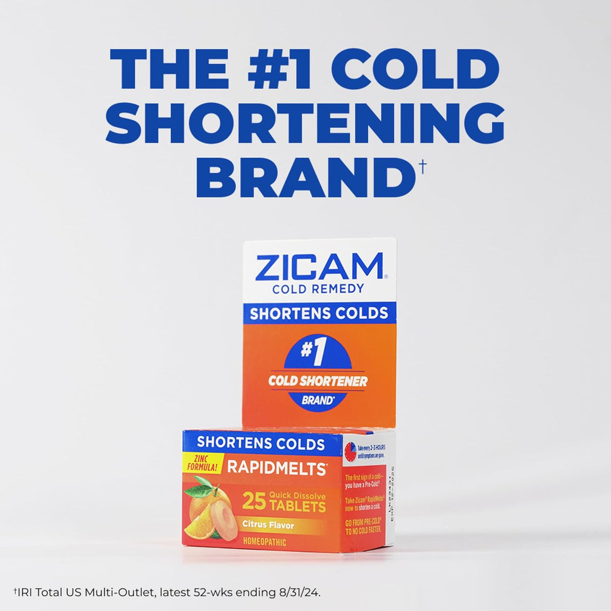 Zicam Cold Remedy Zinc RapidMelts, Elderberry Citrus Flavor, Homeopathic