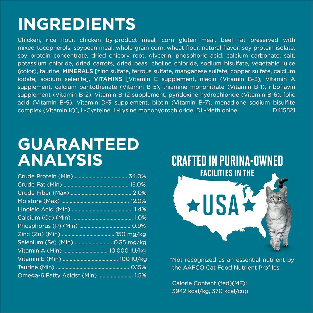 Purina ONE Natural Dry Cat Food, Tender Selects Blend With Real Chicken - 7