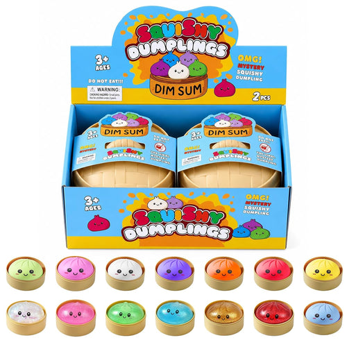 2PCS Squishy Mystery Box, Stress Relief for Desk Decor, Squeeze Toys