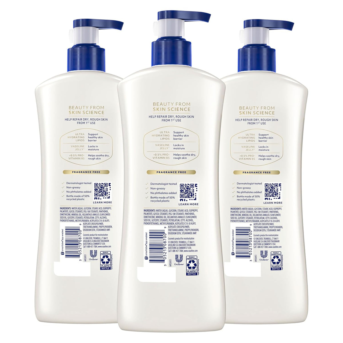 Vaseline Intensive Care Unscented Advanced Repair Body Lotion
