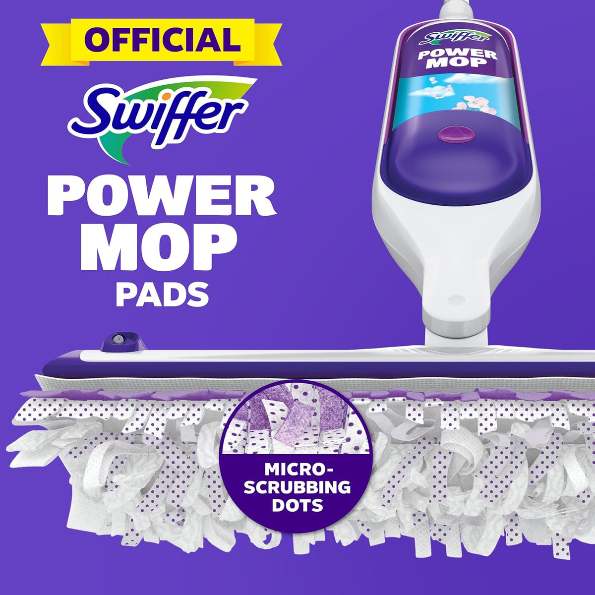 Swiffer PowerMop Multi-Surface Mopping Pad Refills for Floor Cleaning, 11