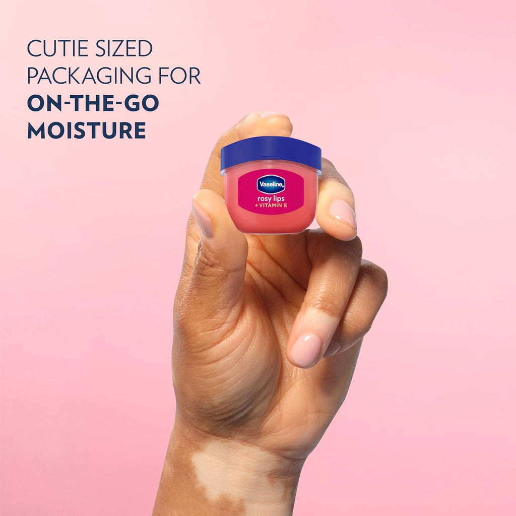Vaseline Lip Therapy 2 ct Rosy Lips Mini For Dry, Chapped Lips Moisturizing