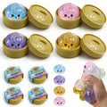 4PCS Dumpling Squeeze Toys, Squishy Mystery Box, Relief for Desk Decor,Cute