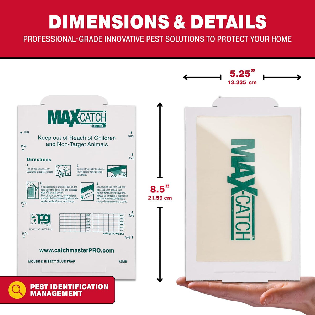 Catchmaster Max-Catch Mouse & Insect Glue Trap 36pk, Mouse Traps Indoor for