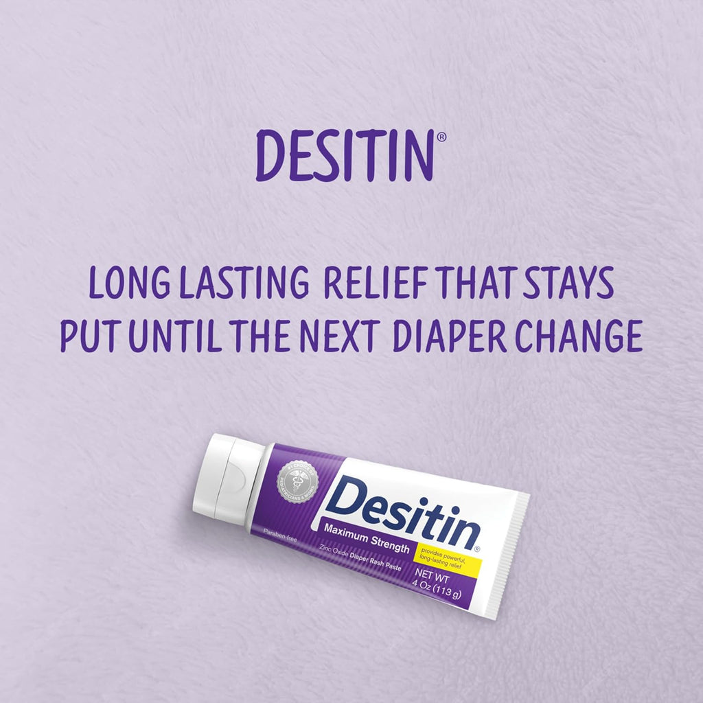 Desitin Maximum Strength Baby Diaper Rash Cream, 40% Zinc Oxide