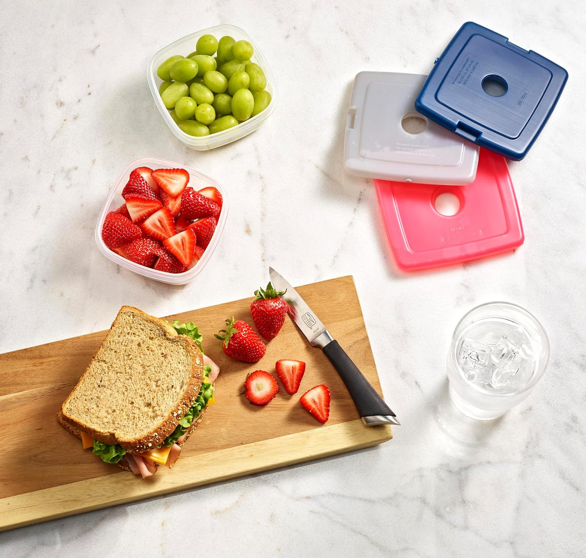 Fit + Fresh Cool Coolers Slim, Reusable Ice Packs for Lunch Bags, Beach Bags