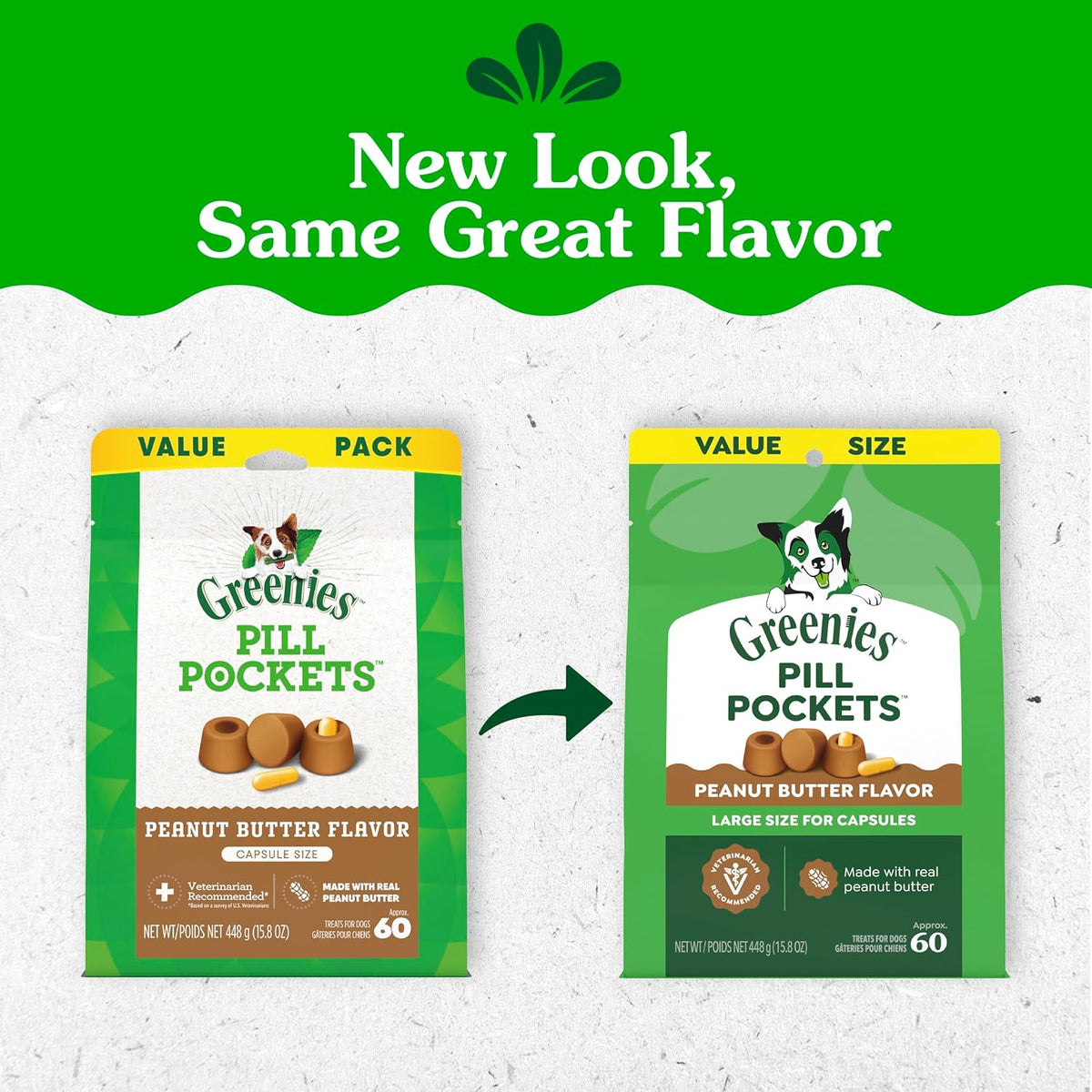 Greenies Pill Pockets for Dogs Large Size, Dog Treat Pouch for Capsule